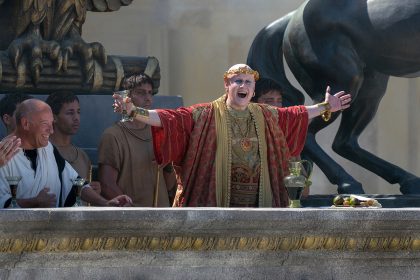 Matt Lucas plays Master of Ceremonies in Gladiator II from Paramount Pictures.