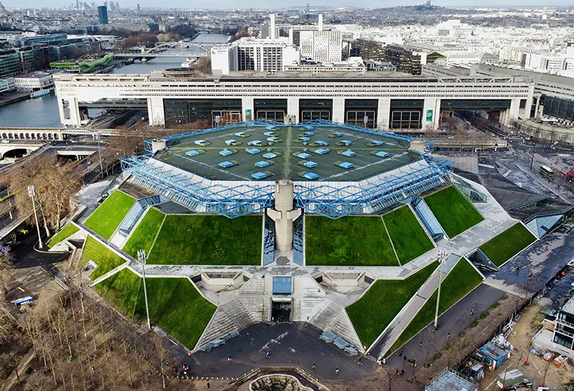 Drone photo Accor Arena Paris France europe