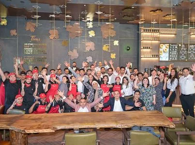 Celebrating the 11th Tim Hortons café in Kuwait